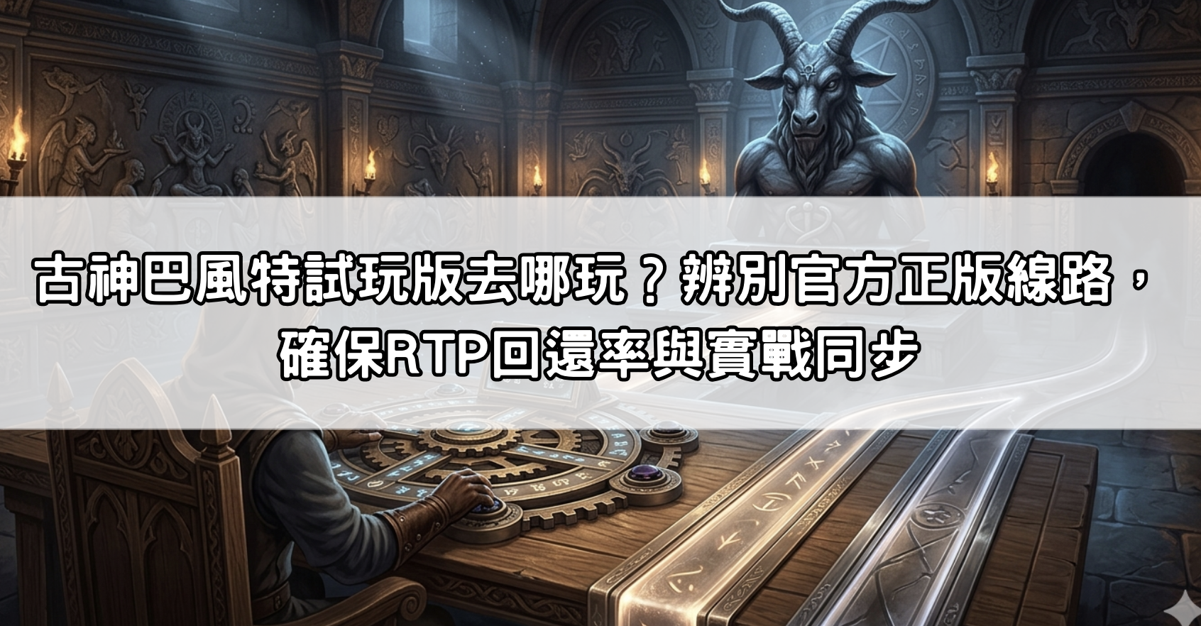 古神巴風特試玩版去哪玩？辨別官方正版線路，確保RTP回還率與實戰同步